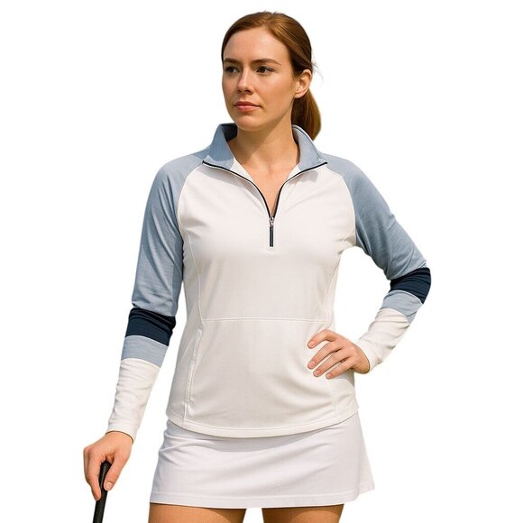 FootJoy FJ Golf Jacket Shirt Long Sleeve Zip Active Stretch Pro Athletic Leisure - Picture 12 of 13